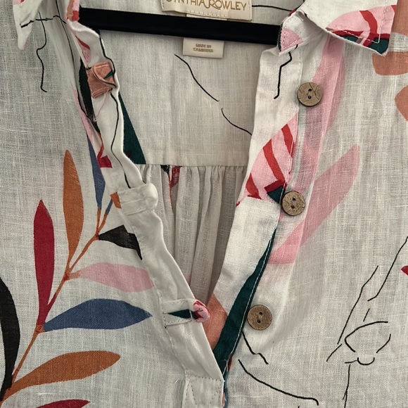 Linen top, colorful - Picture 2 of 5